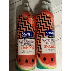 Suave Flavor Factory Watermelon Slushie Shampoo 2 Bottles 20 Oz LE New